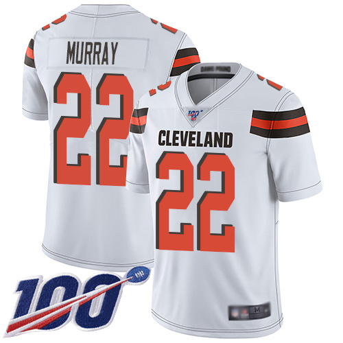 Cleveland Browns Eric Murray Men White Limited Jersey #22 NFL Football Road 100th Season Vapor Untouchable->cleveland browns->NFL Jersey